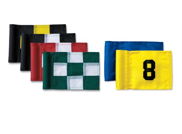 Jr. Flag, Tube Style, Black & Yellow Checkered, set of 9 PA9330